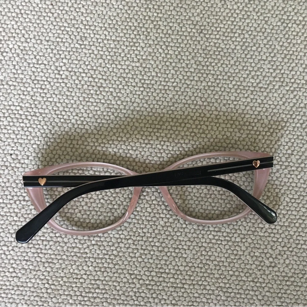 Love Moschino MOL548 - 807 Black Black & Pink Cat-Eye Optical Frames